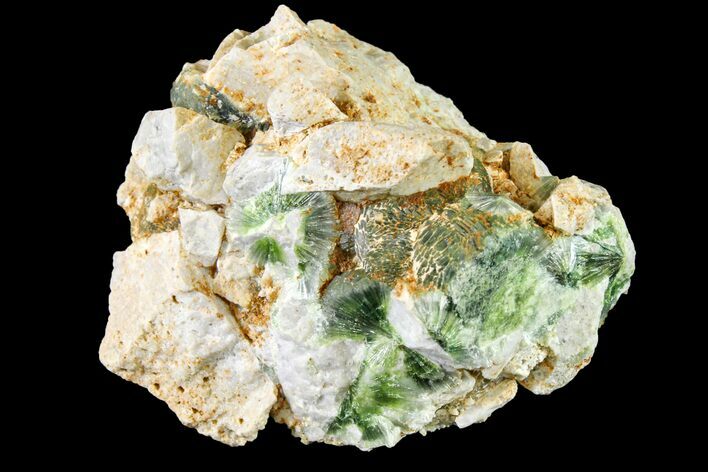 Radiating, Green Wavellite Crystal Aggregation - Arkansas #163074